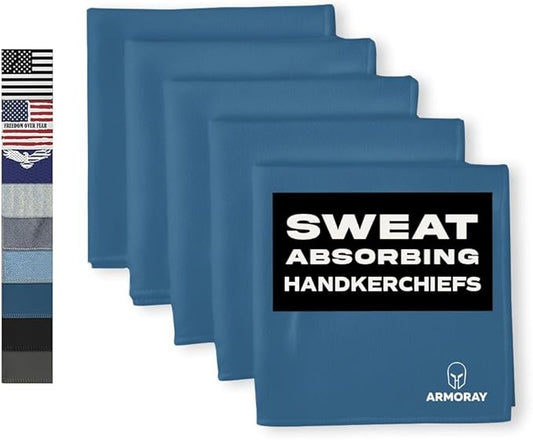 ARMORAY Sweat Absorbing Towel Handkerchief – Quick-Dry Microfiber Gym Towels for Face, Hands & Body – Workout Towel for Men, Sport Rag, Perfect for Tennis, Pickleball & Sauna Use by Women