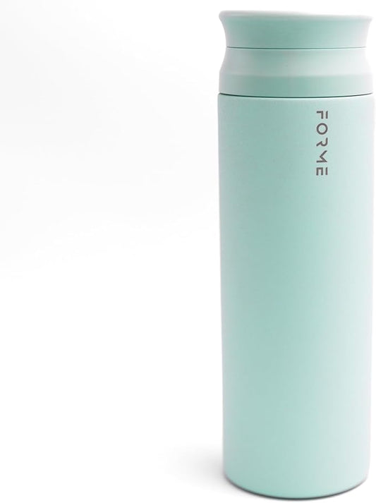 FORME - Shaker, 700ml Stainless Steel Protein Shaker, Double Walled Vacuum Insulated, Cold and Hot Drinks, Silent & Leak Proof, Fits Most Cup Holders (Sea Mist)