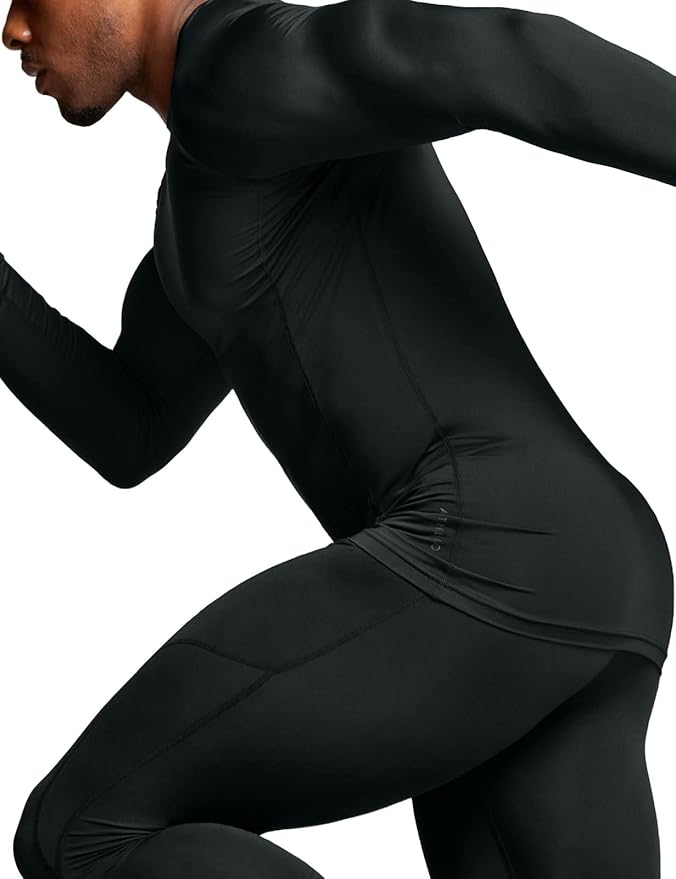 ATHLIO Men's UPF 50+ Long Sleeve Compression Shirts, Water Sports Rash Guard Base Layer, Athletic Workout Shirt