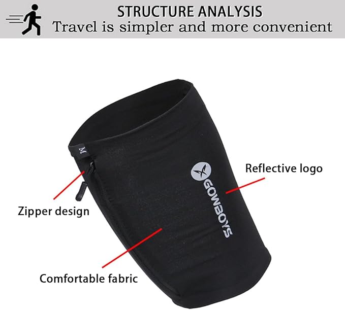 Running Phone Armband for Men Women,Universal Arm Bands for Phones Below 8 Inches,Waterproof Cell Phone Armband for Hiking,Running,Cycling,Climbing(Black S)