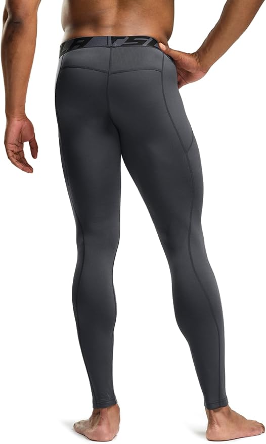 TSLA Men's Thermal Compression Pants, Athletic Sports Leggings & Running Tights, Wintergear Base Layer Bottoms