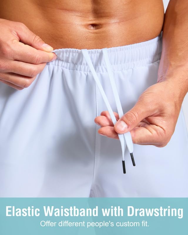 G Gradual Men's Athletic Running Shorts with Zipper Pockets Quick Dry 7"/ 5"/ 9" Workout Gym Shorts for Basketball Hiking