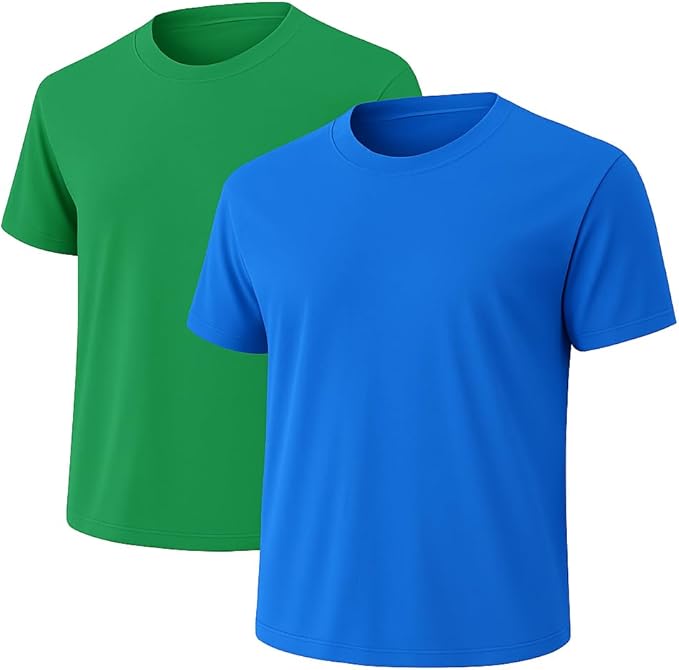 6-Pack Bulk Men’s T-Shirts – Soft Pre-Shrunk Premium Cotton, Short Sleeves, Reinforced Collar, Crew Neck, Casual Fit