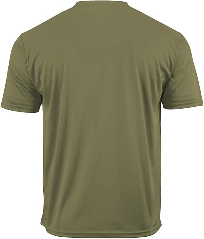DRIEQUIP Men's Big & Tall Short Sleeve Moisture Wicking Athletic T-Shirts