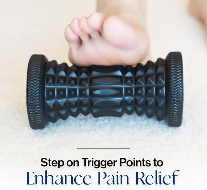 Tumaz Foot Roller for Plantar Fasciitis Relief，Foot Massage Roller for Alleviate Planter Facetious Pain,Arch Pain,Trigger Points & Deep Tissue, Portable - Reflexology Tool,Pink