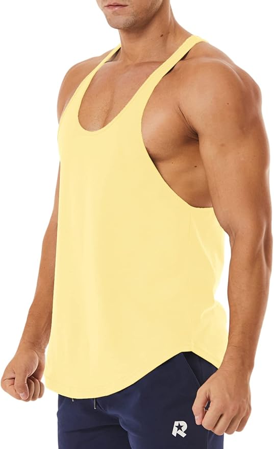 Men's Workout Quick Dry Soft Gym Bodybuilding Stringer Tank Tops