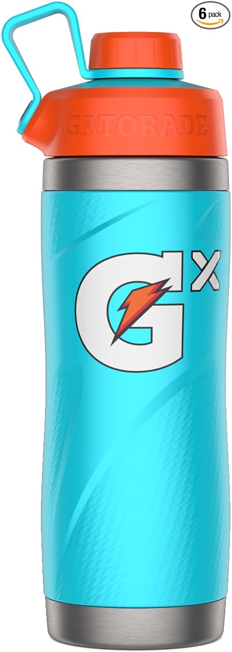 Gatorade Gx Stainless Steel Bottle, 32oz (Pack of 6)