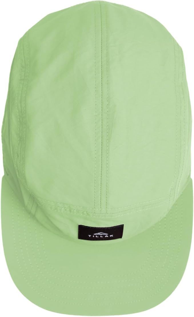 Tillak Wallowa Camp Hat, Lightweight Nylon 5 Panel Cap with Snap Closure
