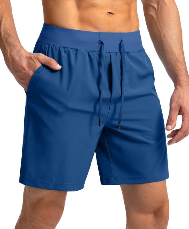 Men's Running Shorts with Zipper Pockets 9 Inch/ 7 Inch / 5 Inch Lightweight Quick Dry Gym Workout Athletic Shorts for Men