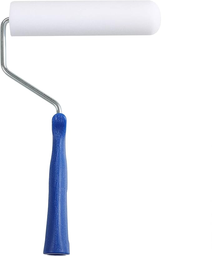 Foam Paint Roller, 6-inch Paint Roller Tray Set Includes Microfiber Roller Covers, Foam Roller Refills, High-Density Sponge Rollers for Painting Walls, Cabinet Brings Finest Finishes(9 Piece)