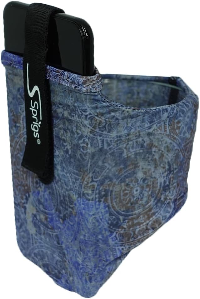 Sprigs Phone Armband Sleeve for iPhone 14, 13, 12, 11, X Galaxy Z, S22, S21, S20 Google Pixel 7, 6, 5. The Lightest & Most Comfortable Running Armband, Stretches to Fit All Phones with Case for Women & Men