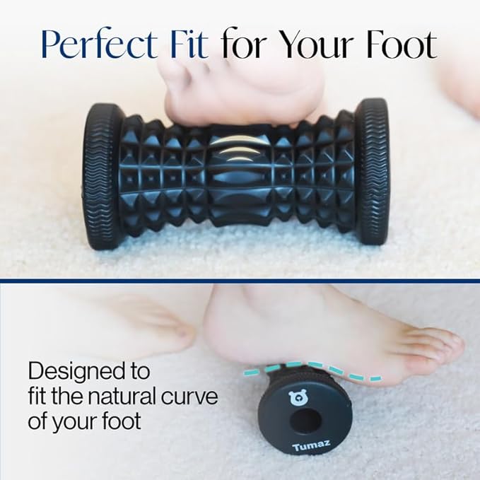 Tumaz Foot Roller for Plantar Fasciitis Relief，Foot Massage Roller for Alleviate Planter Facetious Pain,Arch Pain,Trigger Points & Deep Tissue, Portable - Reflexology Tool,Pink