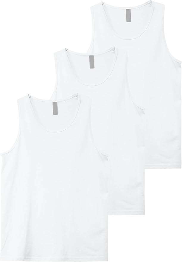 Hat and Beyond Mens Tank Top Soft Performance Boxing Gym Shirts Plain Muscle Tee