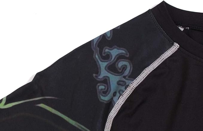 Men's Soft Fit Long Sleeve Workout Rashguard Cool Dry Compression Fitness Shirt