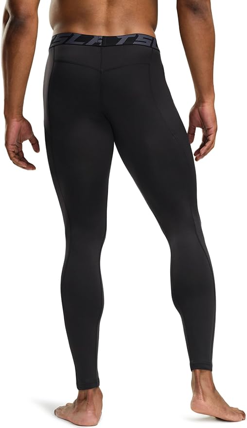 TSLA Men's Thermal Compression Pants, Athletic Sports Leggings & Running Tights, Wintergear Base Layer Bottoms