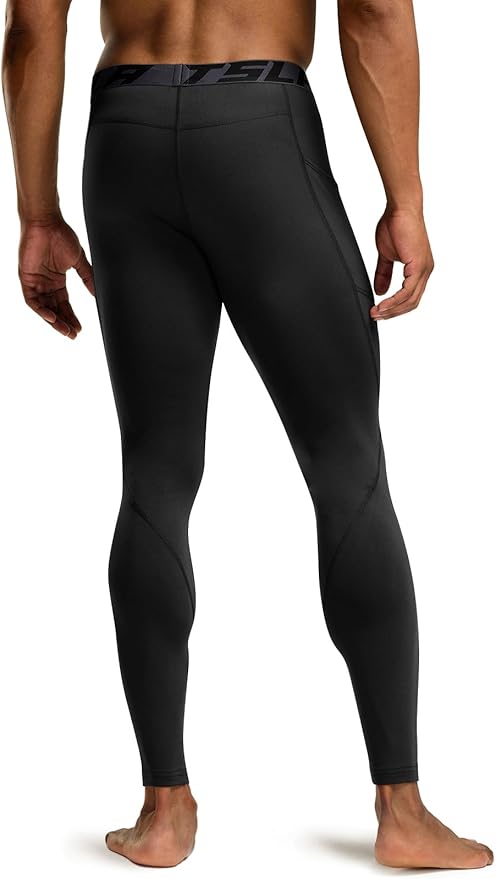 TSLA Men's Thermal Compression Pants, Athletic Sports Leggings & Running Tights, Wintergear Base Layer Bottoms