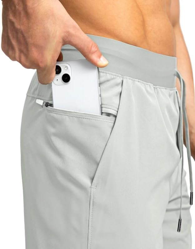 Men's Running Shorts with Zipper Pockets 9 Inch/ 7 Inch / 5 Inch Lightweight Quick Dry Gym Workout Athletic Shorts for Men