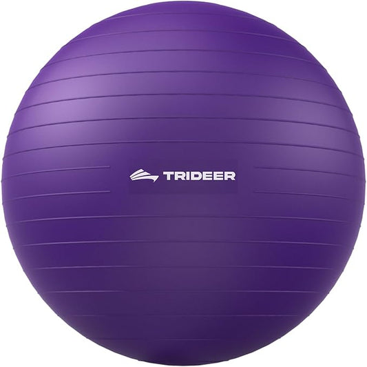Trideer Extra Thick Yoga Ball Exercise Ball, 5 Sizes Gym Ball, Heavy Duty Ball Chair for Balance, Stability, Pregnancy, Quick Pump Included