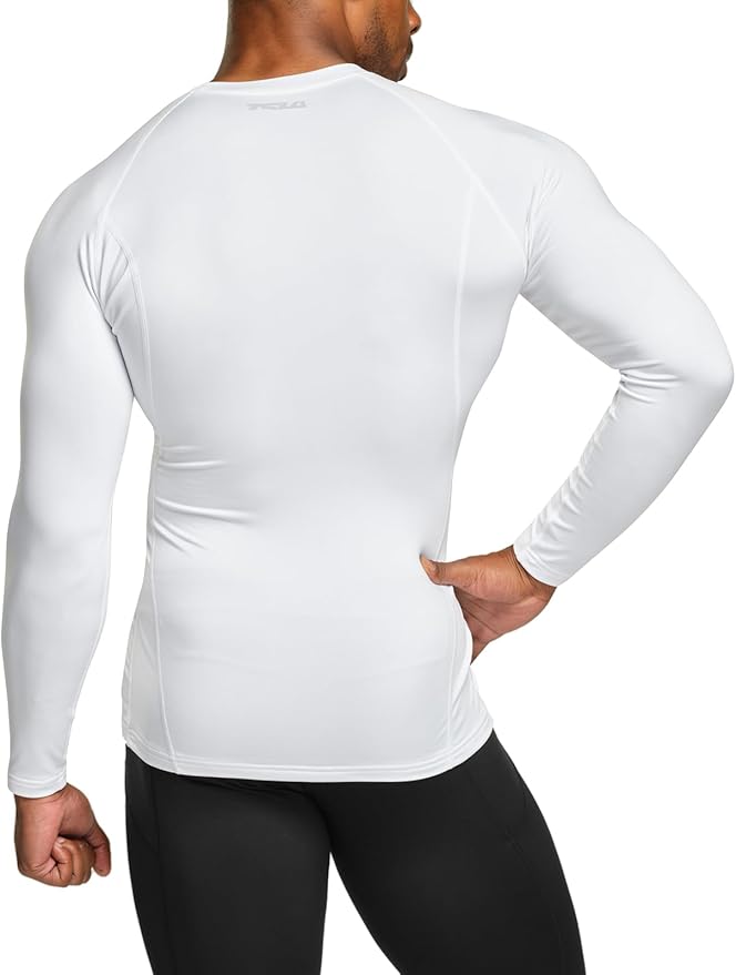 TSLA Men's Thermal Long Sleeve Compression Shirts, Athletic Base Layer Top, Winter Gear Running T-Shirt