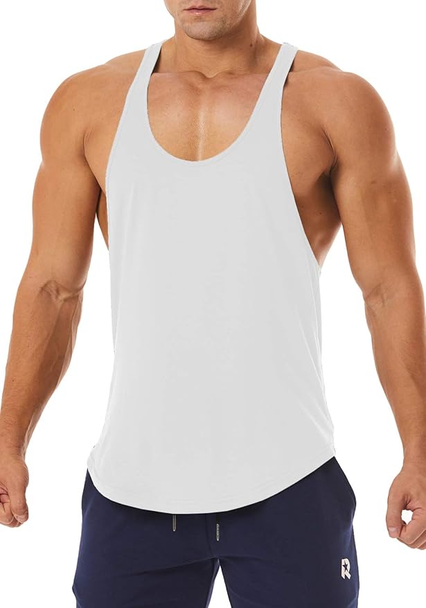 Men's Workout Quick Dry Soft Gym Bodybuilding Stringer Tank Tops