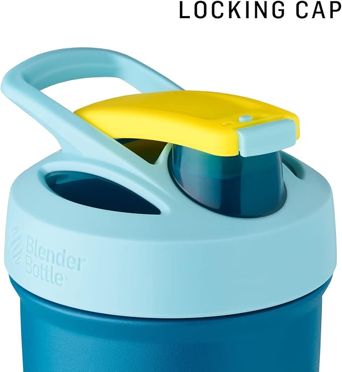 BlenderBottle Marvel Sport Insulated Stainless Steel Shaker Bottle with Wire Whisk, 24-Ounce, Iron Man – Protein Shakes & Hydration for Athletes & Fitness Enthusiasts, Easy Mixing, Keeps Drinks Cold, Lockable Lid