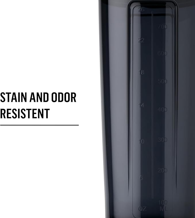 BlenderBottle Shaker Bottle Pro Series Perfect for Protein Shakes and Pre Workout, 32-Ounce, Pebble Grey