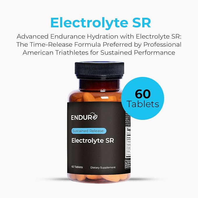 Endur Electrolyte SR, Essential Electrolyte Replacement & Hydration Support, Great for Physical Activity, Sustained-Release Tablets, 60 Tablets