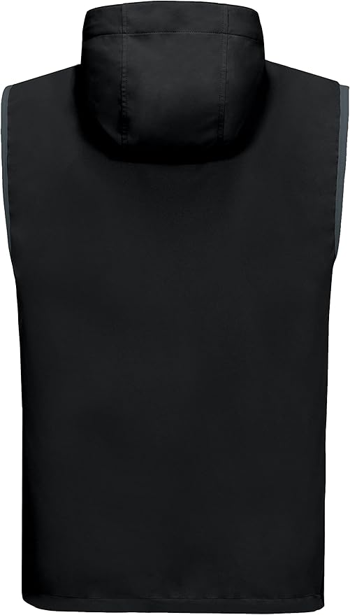 Little Donkey Andy Men's Lightweight Softshell Vest Windproof Sleeveless Jacket for Travel Hiking Running Golf