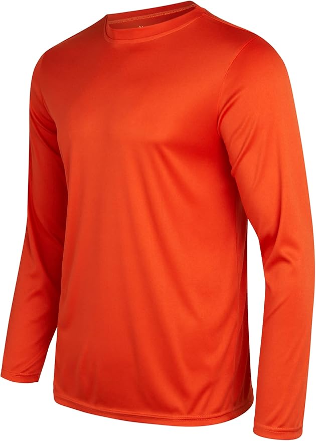 iXtreme Mens Athletic Shirts - 4 Pack Moisture Wicking Long Sleeve Dri Fit Shirts for Men - Workout Tops & Activewear (S-3X)