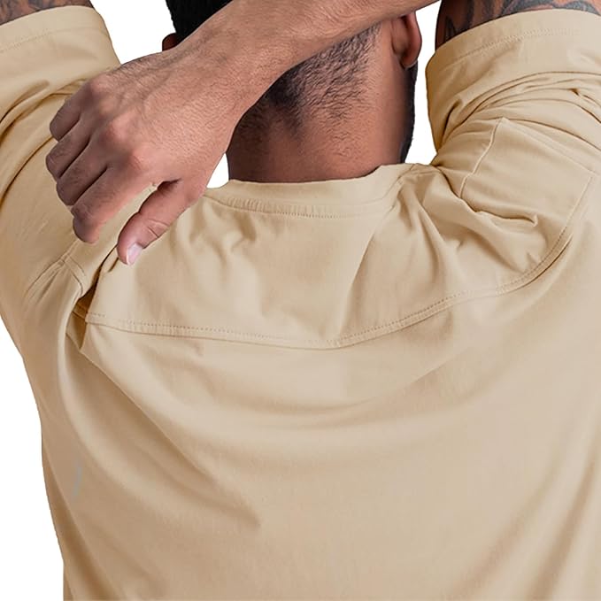 Men's Oversized Workout T-Shirts Lightweight Quick Dry Short Sleeve Tshirts Crew Neck Loose Fit Athletic Tops