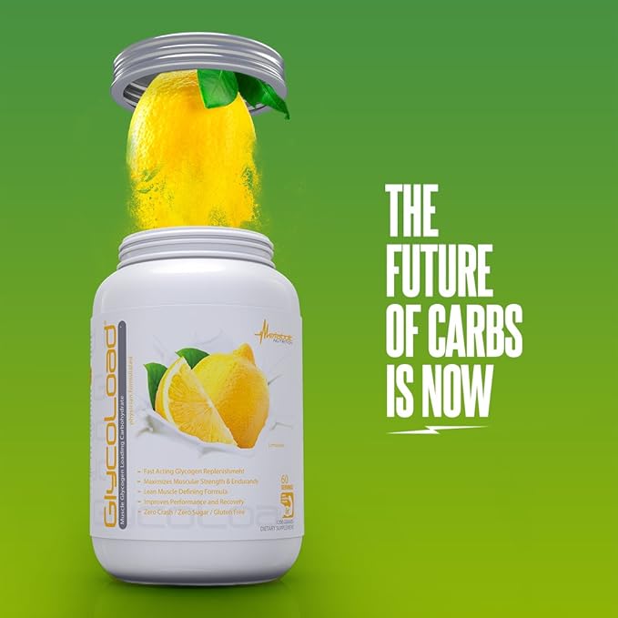 Metabolic Nutrition, Glycoload, 100% Micronized Cyclic Cluster Dextrin Carbohydrate Powder, Muscle Glycogen Loading Carbohydrate, Pre Intra Post Workout Supplement, Unflavored, 600 gm (30 ser)