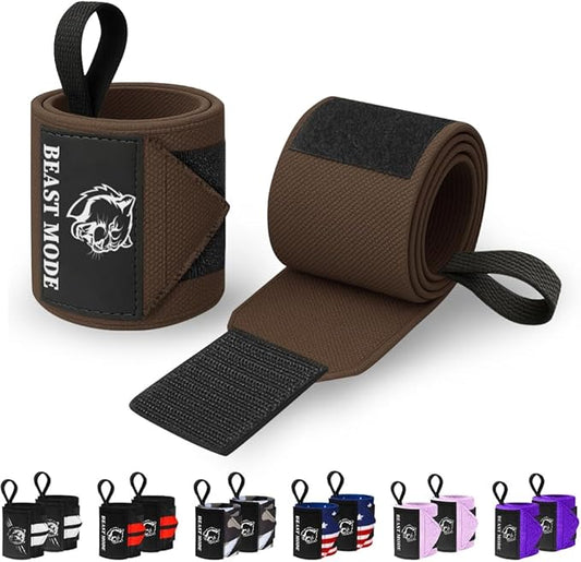 TECEUM Weightlifting 18" & 12" Wrist Wraps with Thumb Loop – Heavy Duty Wrist Workout Braces for Men and Women – Ideal for Powerlifting, Strength Training, Bodybuilding