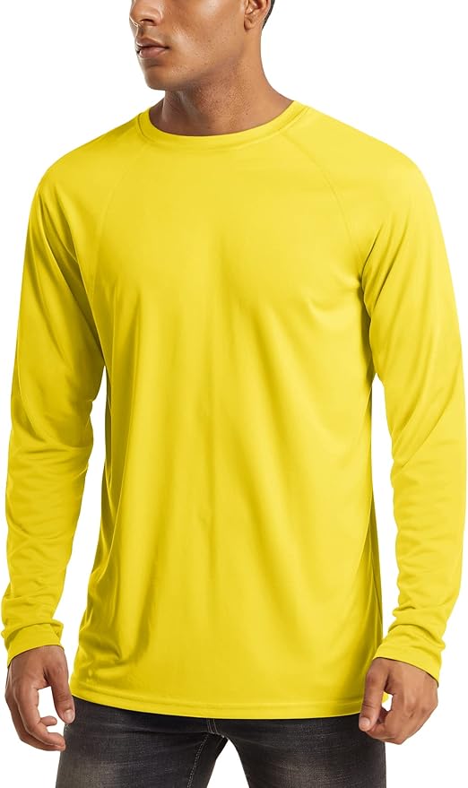 MAGCOMSEN Men's Long Sleeve Shirts UPF 50+ UV Sun Protection Athletic Shirts for Hiking Running Workout Rash Guard