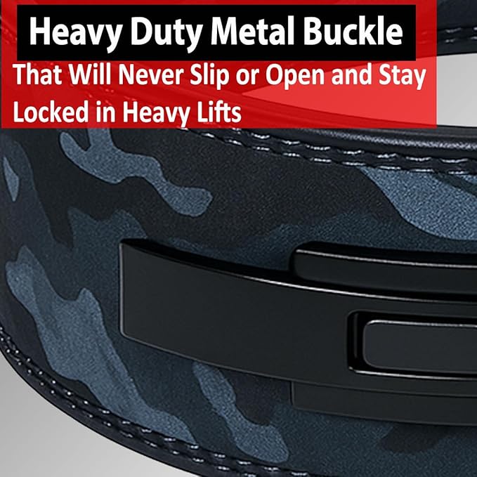 IBRO Powerlifting Lever Gym Belt – Power 8MM, 10MM or 13MM Extreme Heavy Duty Genuine Leather Belts - Squats Deadlifts Bodybuilding Weight Lifting IPF Power Lifting Strongman for Men