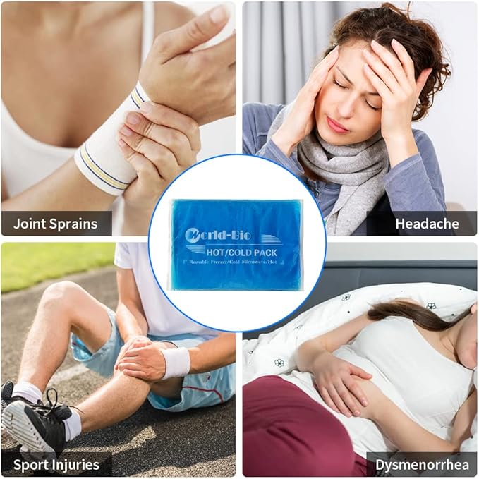 Extra Large Gel Ice Packs for Injuries Reusable Gel Cold Compress for Shoulder, Knee, Back and Neck - Hot and Cold Packs for Pain, Injury, Surgery - Flexible Ice Pack for Injury - 8.3" x 12.4"