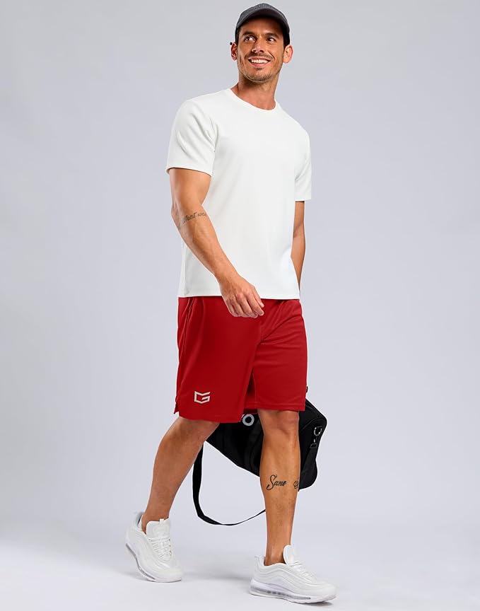 G Gradual Men's Athletic Workout Shorts with Pockets 5"/7"/9" Lightweight Quick Dry Gym Basketball Running Shorts for Men