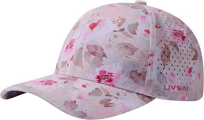 UPF 50+ Performance Water Resistant Baseball Cap Lightweight Breathable Hat Golf Running Boat Hiking for Men Women