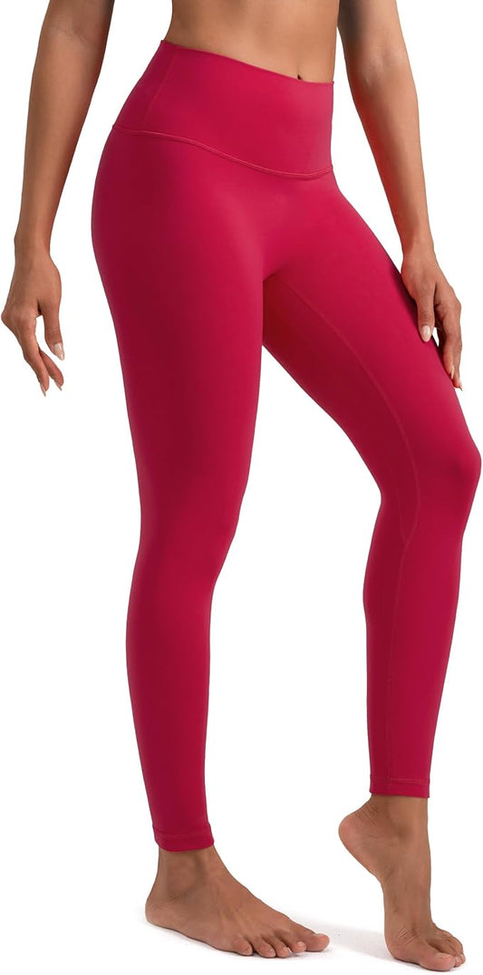 Colorfulkoala Dreamlux No Front Seam Leggings for Women 25"/28" Inseam, Seamless High Waisted Buttery Soft Yoga Pants