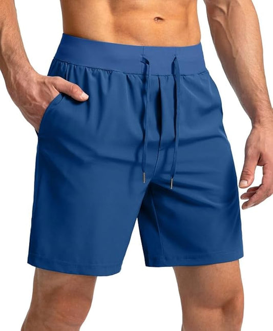 Men's Running Shorts with Zipper Pockets 9 Inch/ 7 Inch / 5 Inch Lightweight Quick Dry Gym Workout Athletic Shorts for Men