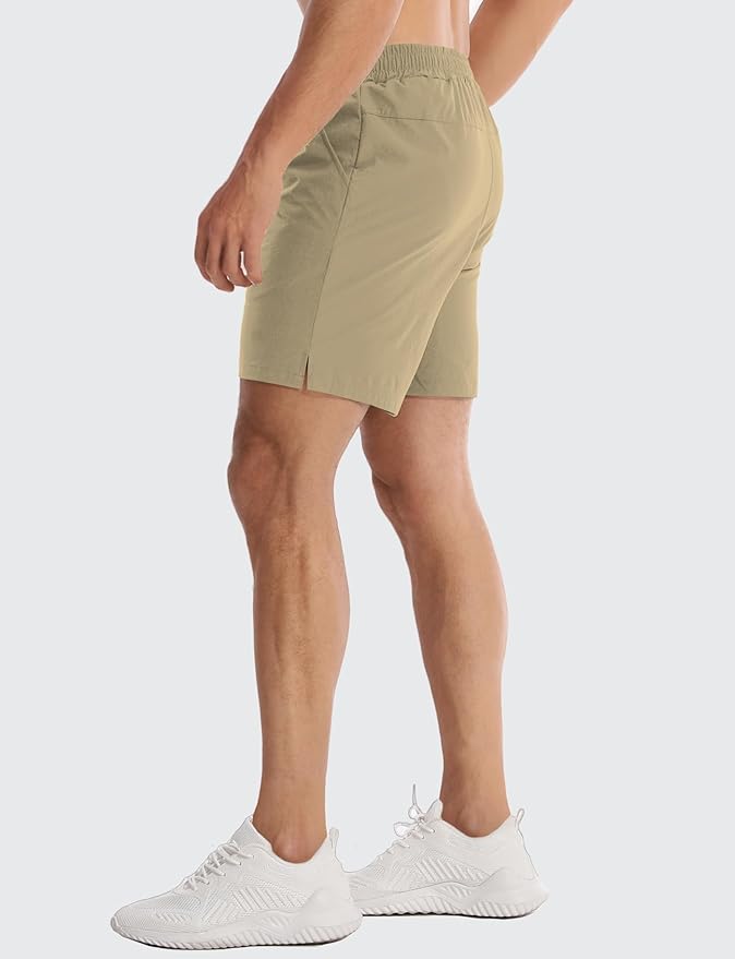 Aolesy Men's 5''/7'' Running Shorts Quick Dry Workout Gym Shorts with Pockets, Tennis Training Athletic（Linerless & Liner）