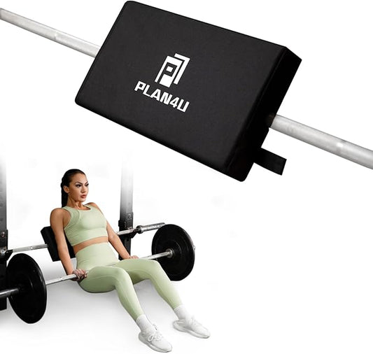 Hip Thrust Back Pad for Squat Rack & Olympic Barbell Bar, Bench Press Back Support, Versatile Space-Saving Workout Tilt-pad for Hip Thrust, Split Squat, Plank, Elevated Push-ups Glute Bridge