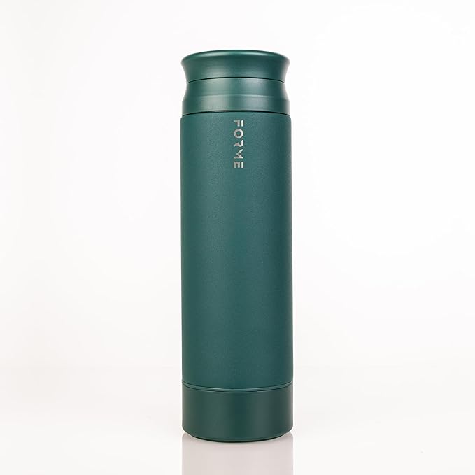 FORME - OG Classic Shaker, 500ml + 35g Stainless Steel Protein Shaker, Double Walled Vacuum Insulated, Cold and Hot Drinks, Silent & Leak Proof, Fits Most Cup Holders (Jungle)