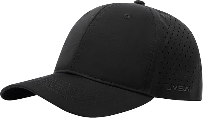 UPF 50+ Performance Water Resistant Baseball Cap Lightweight Breathable Hat Golf Running Boat Hiking for Men Women