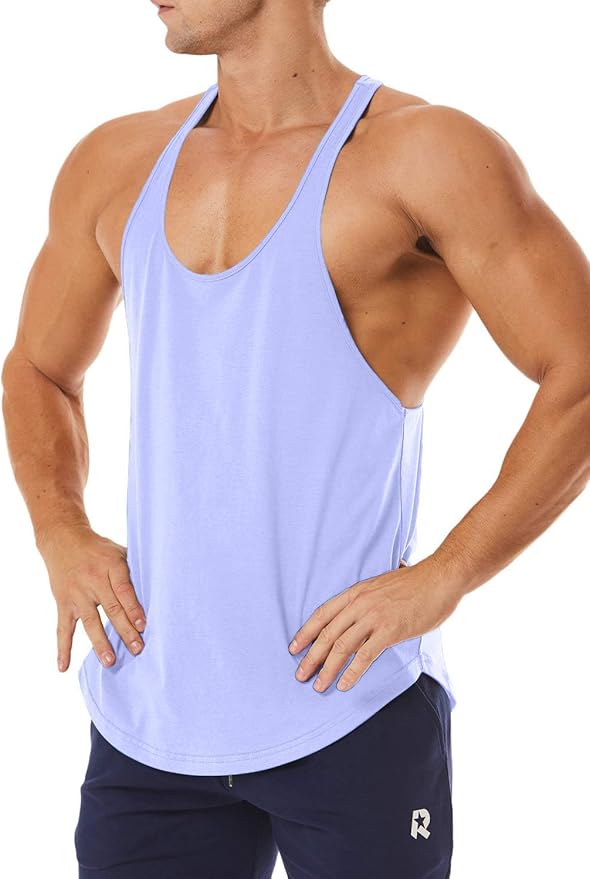 Men's Workout Quick Dry Soft Gym Bodybuilding Stringer Tank Tops
