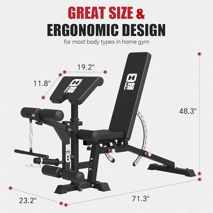 Commercial Smith Machine with Smith Bar, 4000LBS Power Cage Squat Rack with Lever Arm, Leg Press, LAT Pull Down System, Multi-Function Linear Bearing Cable Crossover Machine for Home Gym