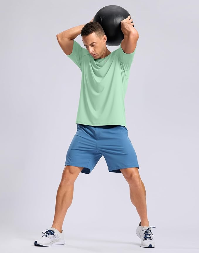 G Gradual Men's Workout Athletic T-Shirts Moisture Wicking Cooling Running Shirts Short Sleeve Performance Tee for Gym Tennis