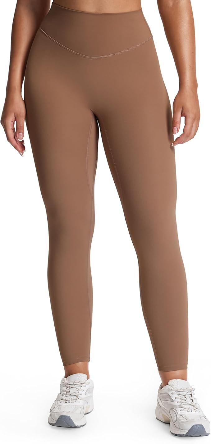 Aoxjox High Waisted Workout Leggings for Women Tummy Control Buttery Soft Yoga Metamorph Deep V Pants 26"