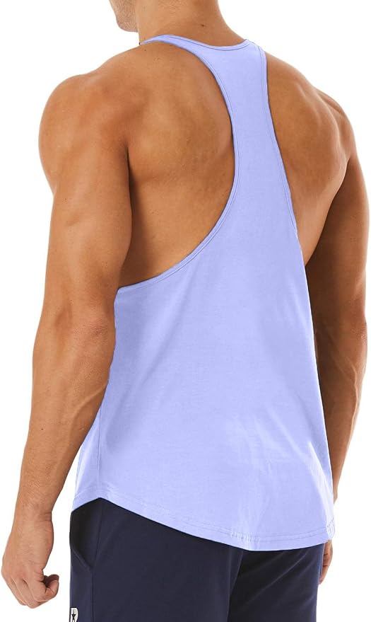 Men's Workout Quick Dry Soft Gym Bodybuilding Stringer Tank Tops