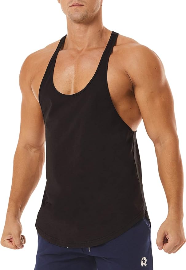 Men's Workout Quick Dry Soft Gym Bodybuilding Stringer Tank Tops