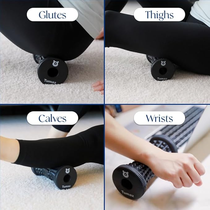 Tumaz Foot Roller for Plantar Fasciitis Relief，Foot Massage Roller for Alleviate Planter Facetious Pain,Arch Pain,Trigger Points & Deep Tissue, Portable - Reflexology Tool,Pink